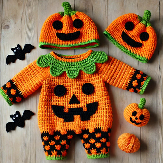 Pumpkin Crochet Patterns Baby Costume